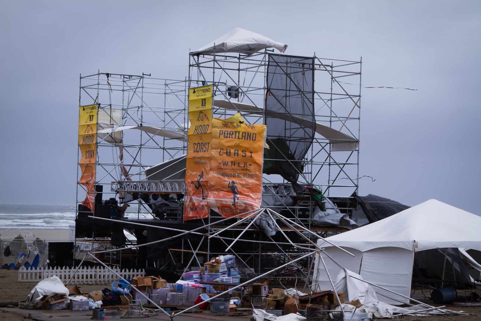 2015 Hood to Coast Destroyed Stage Seaside oregon