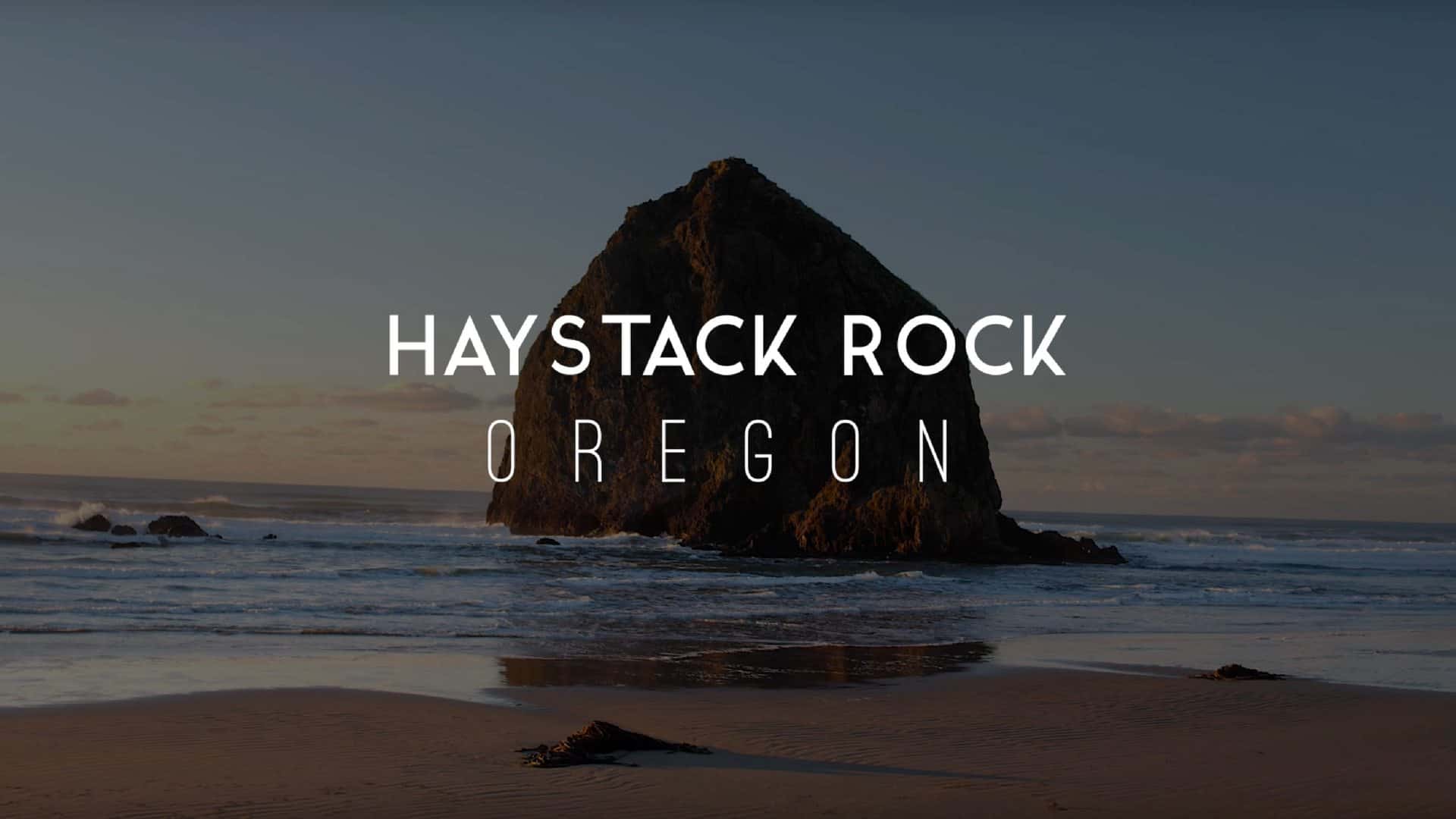 Haystack Rock Cannon Beach Oregon Drone Video Morrisey Productions